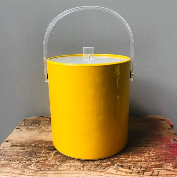 yellow ice bucket